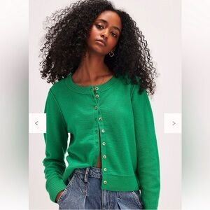 Free People Nocturnal Cashmere Cardi in Jade Green!!